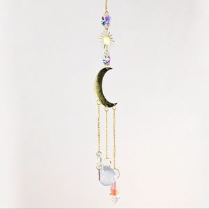 NWT Prism Crystal Chain Suncatcher, C